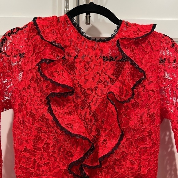 Alexis Tracie Long Sleeve Ruffle Mini Dress. Size Small. EUC!! - Picture 9 of 12